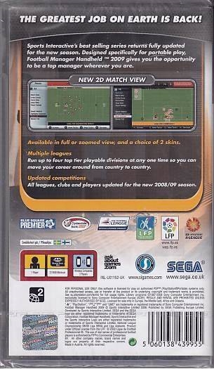 Football Manager Handheld 2009 - I Folie - PSP Spil (A Grade) (Genbrug)